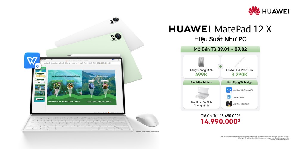 Huawei ra mắt MatePad 12 X kèm bút M-Pencil Pro 5 Huawei ra mắt MatePad 12 X kèm bút M-Pencil Pro