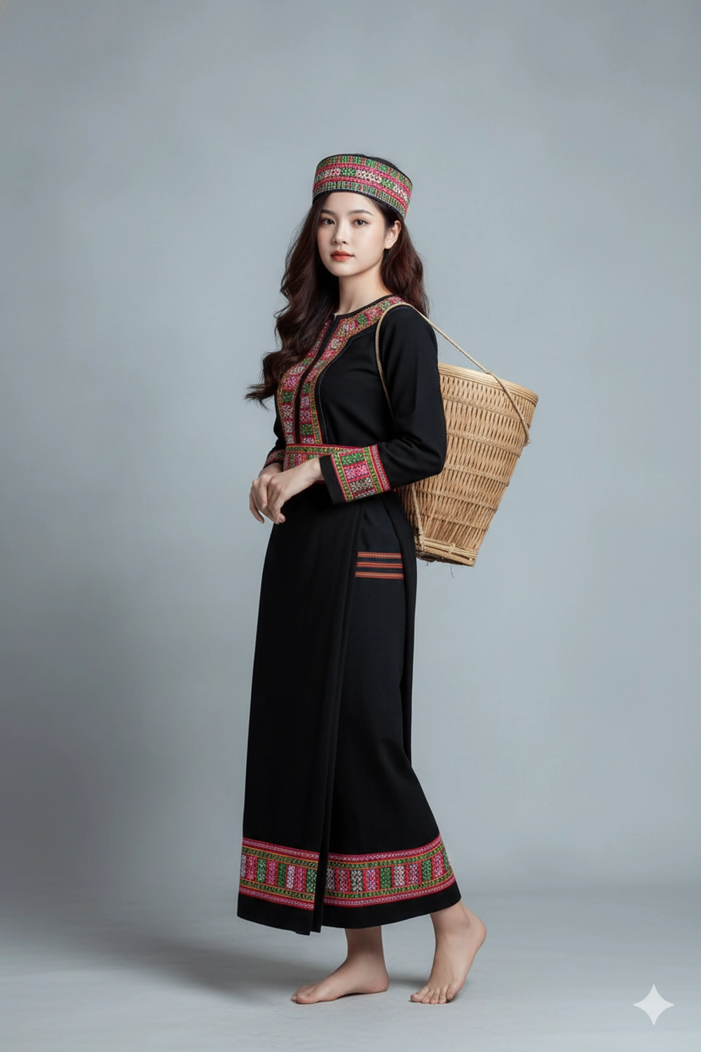 Prompt Gemini tạo ảnh cô gái dân tộc đậm bản sắc