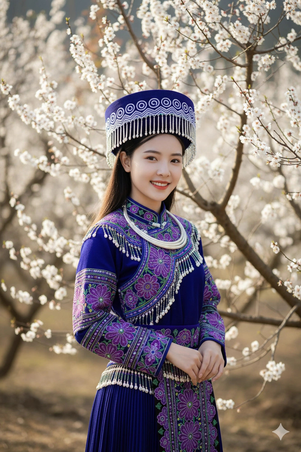 Prompt Gemini tạo ảnh cô gái dân tộc đậm bản sắc