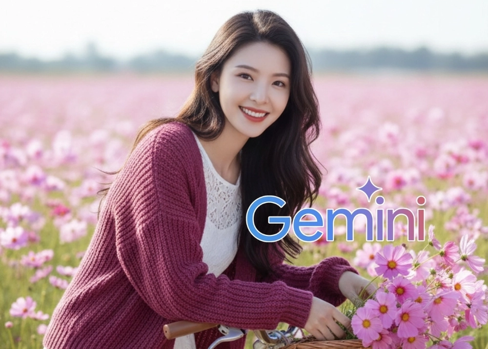 Prompt Gemini tạo ảnh giữa biển hoa Cosmos đẹp "hút hồn"