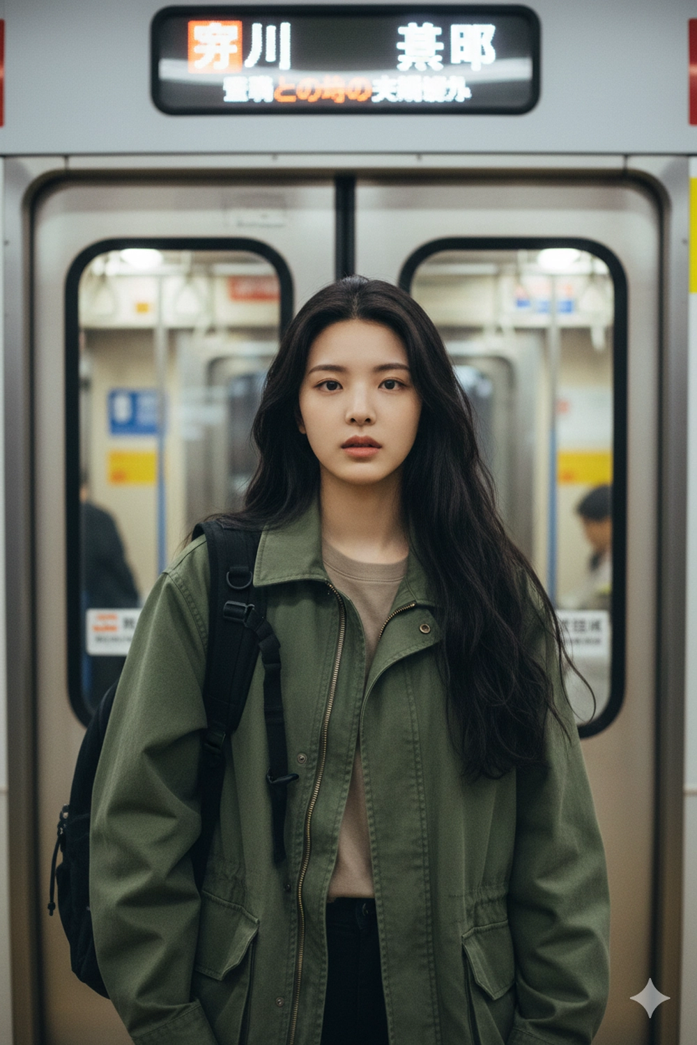 Prompt tạo ảnh check-in ga tàu điện Metro cực chất