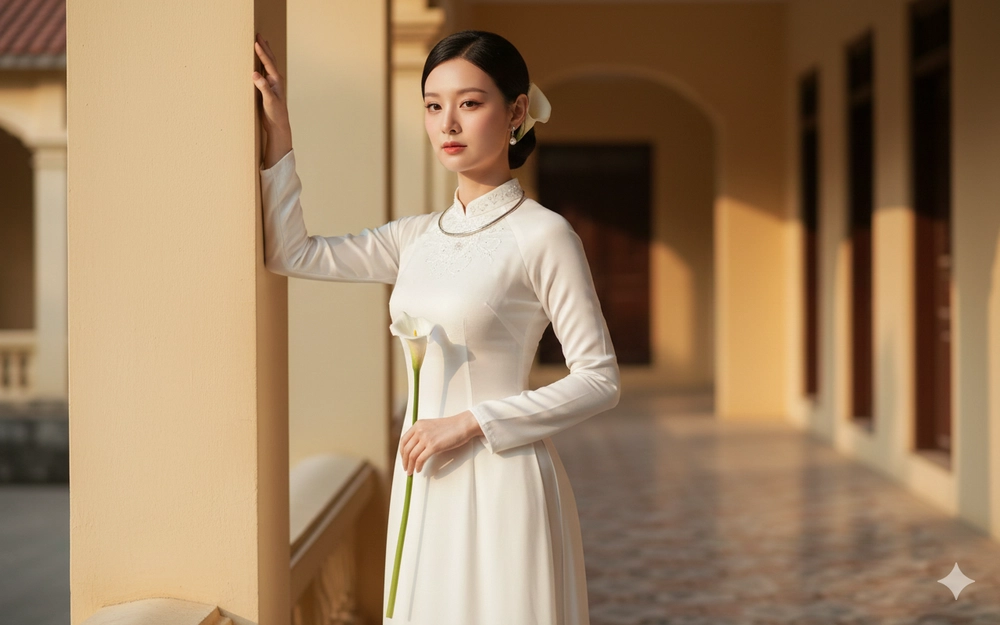 Tạo ảnh áo dài tết cực sang chảnh với Gemini AI