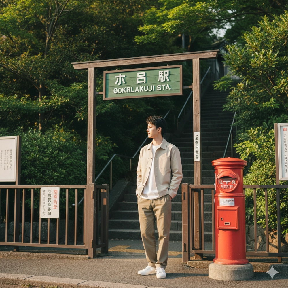 Tạo check-in đường ray tàu Nhật bằng Gemini AI