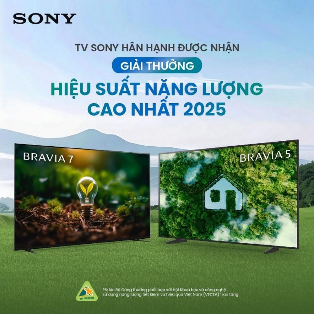 Sony nhận "cú đúp" giải thưởng với TV BRAVIA