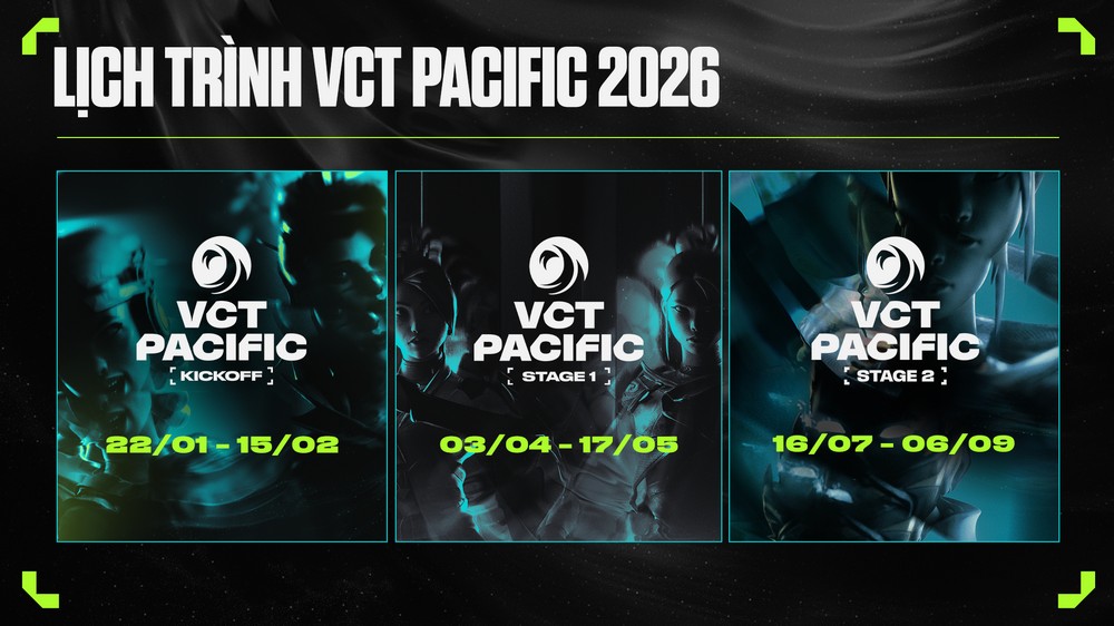 VALORANT Champions Tour Pacific 2026 chuẩn bị khởi tranh