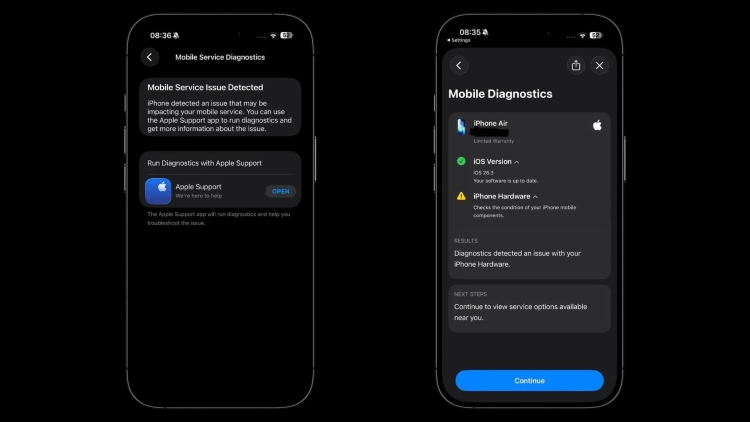 Chip 5G C1X của Apple gặp sự cố trên iPhone Air
