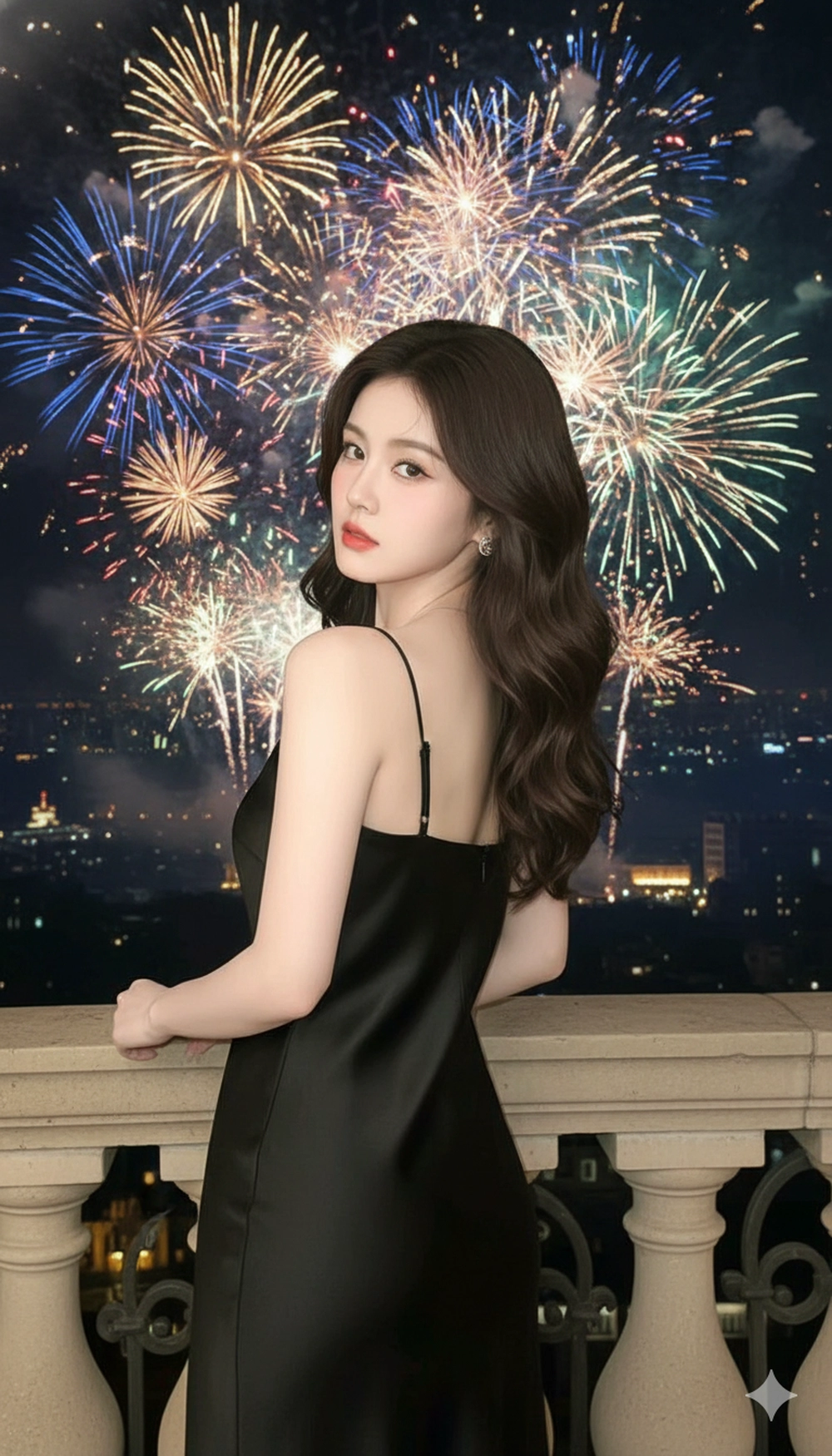 Prompt tạo ảnh đón pháo hoa lung linh đêm Giao Thừa 2026