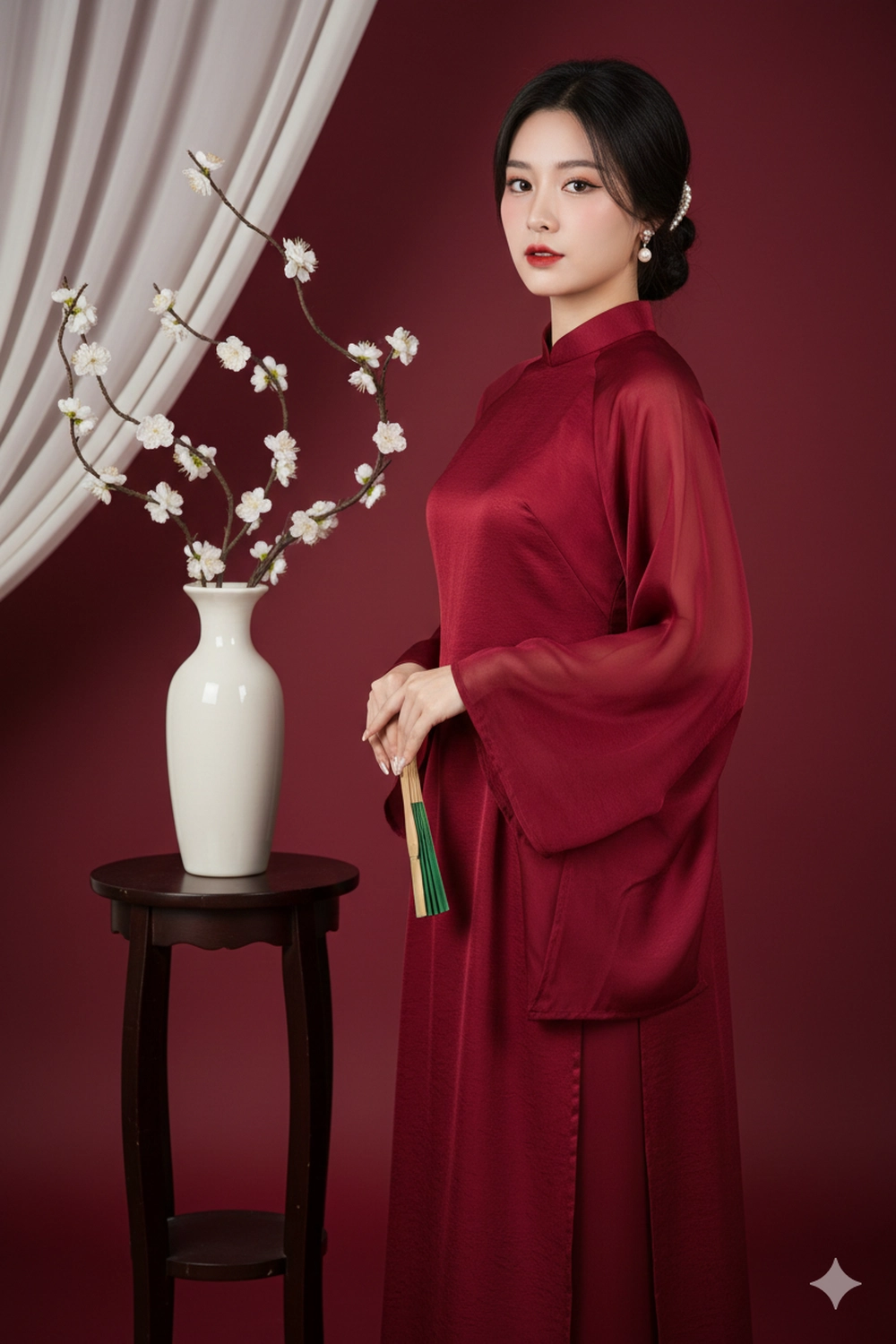 Bộ Prompt Gemini AI tạo ảnh áo dài Tết hợp trend!