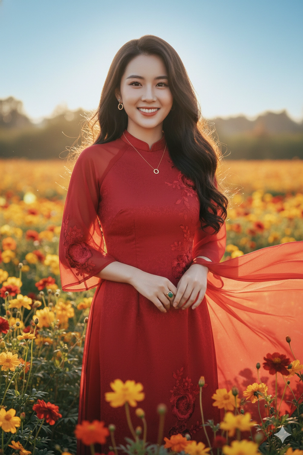 Check-in vườn hoa mùa xuân với câu lệnh Gemini AI đơn giản