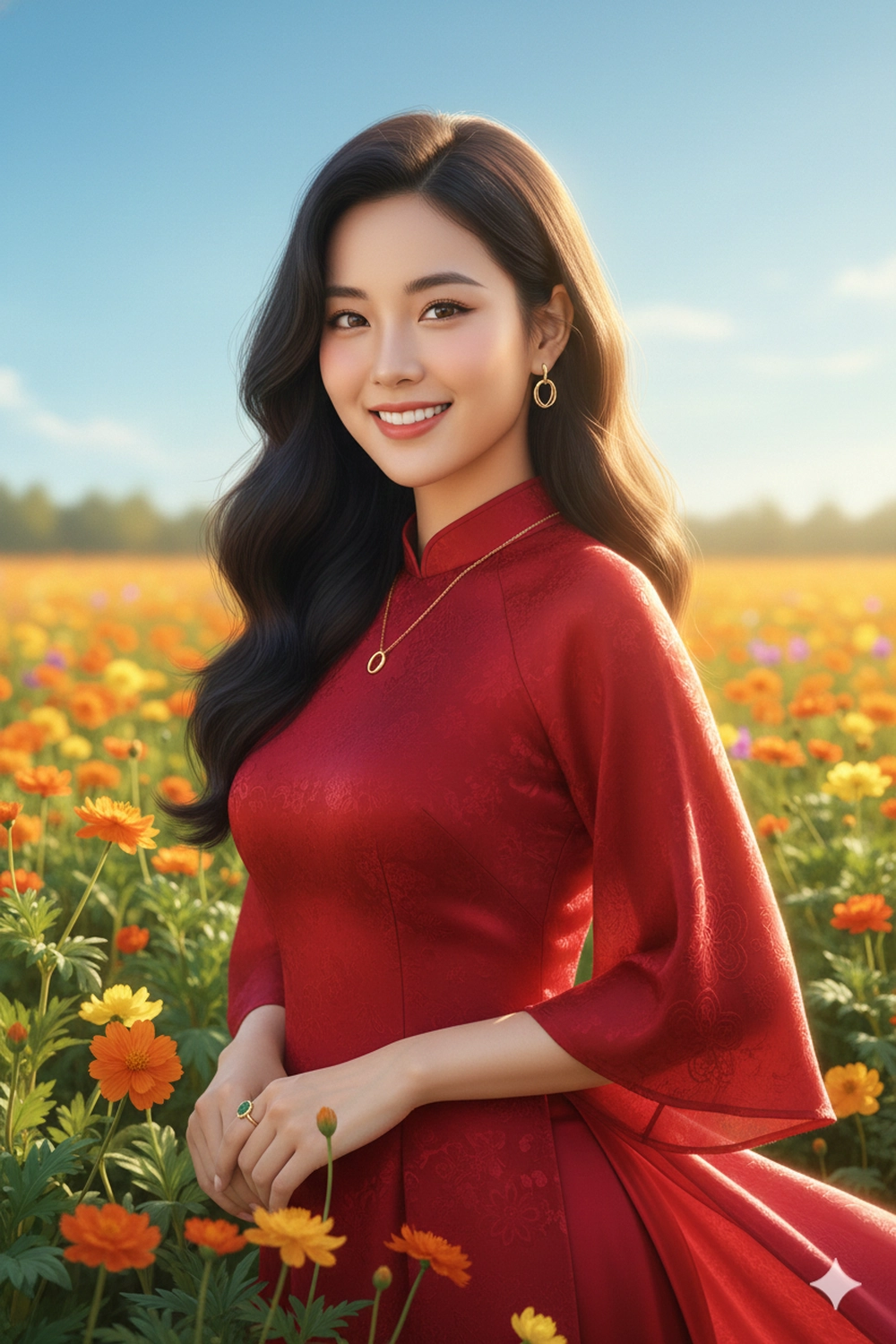 Check-in vườn hoa mùa xuân với câu lệnh Gemini AI đơn giản