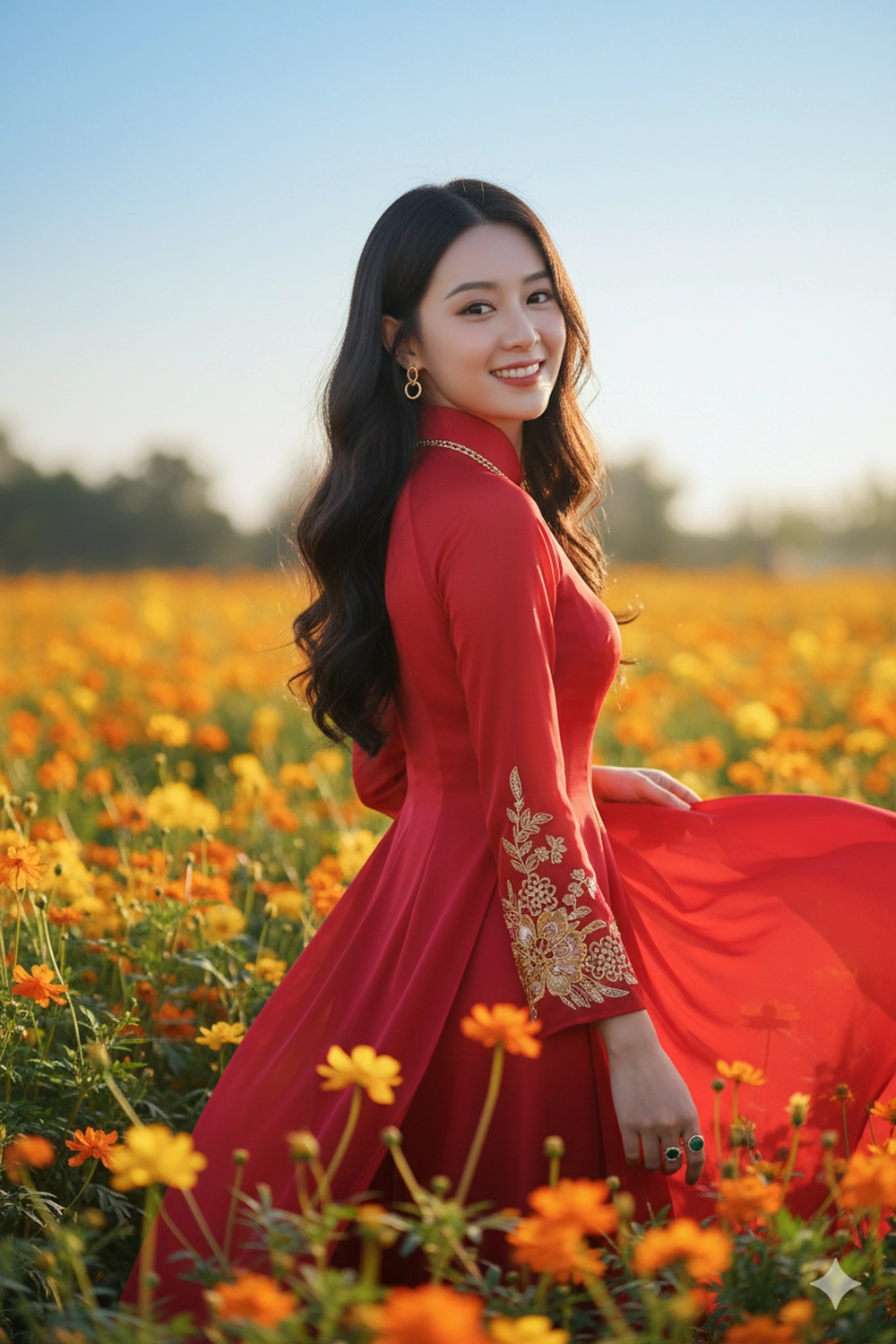 Check-in vườn hoa mùa xuân với câu lệnh Gemini AI đơn giản