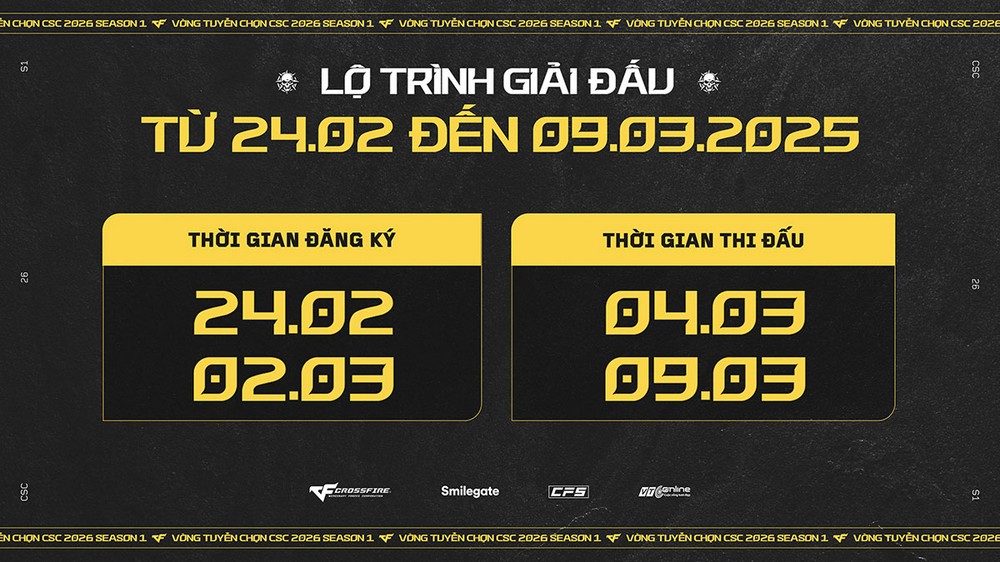 Vòng tuyển chọn CSC 2026 mở lối vào chuyên nghiệp 2 Vòng tuyển chọn CSC 2026 mở lối vào chuyên nghiệp