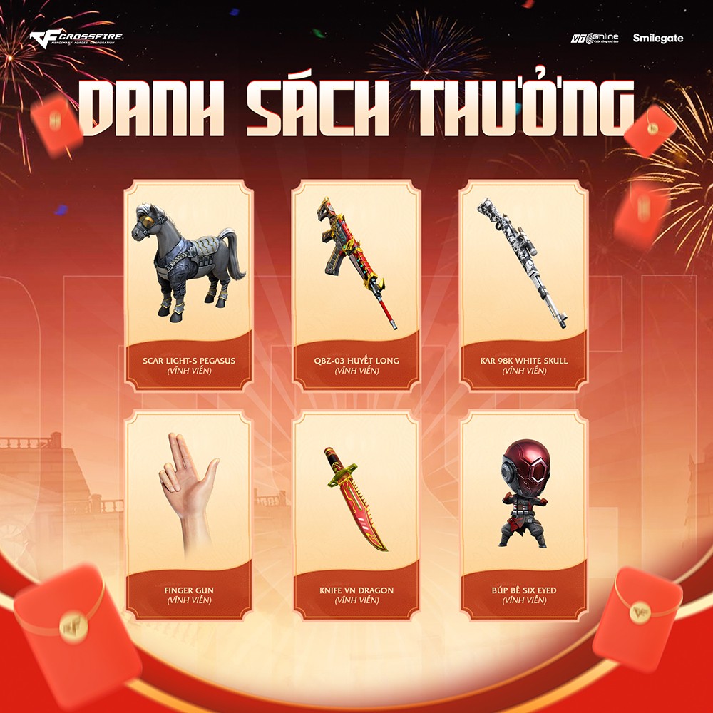 Crossfire đón tết với sự kiện web Lật Lì Xì, Đua Top Tiêu Go, Tiêu Go Đạt Mốc