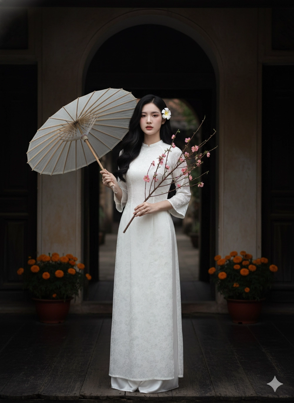 Khỏi chen lấn: Tạo ảnh đi lễ chùa đầu năm với Gemini