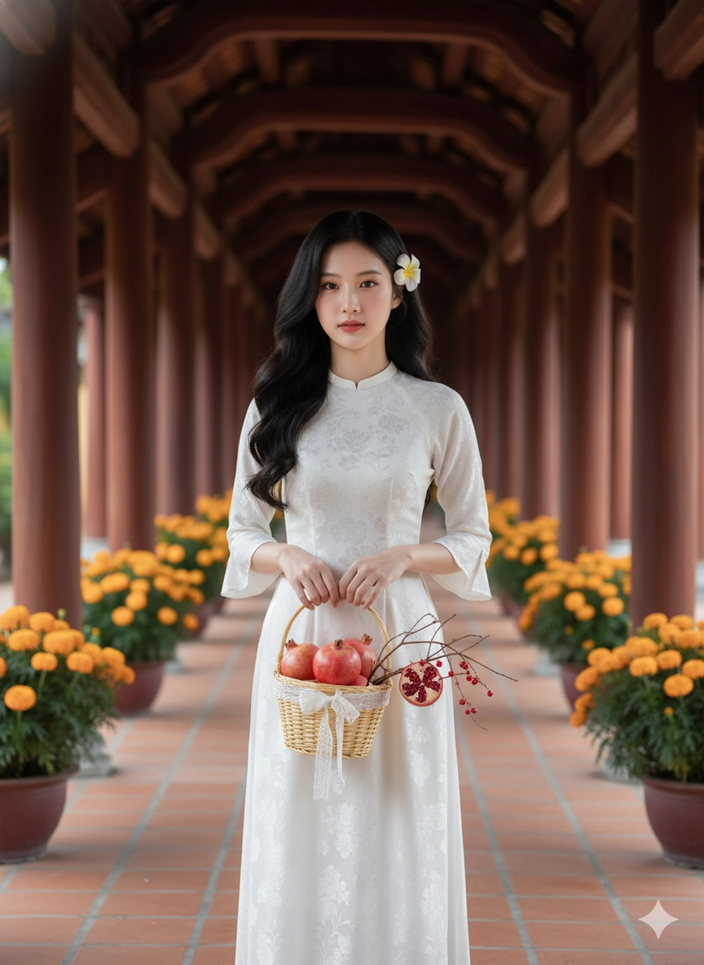 Khỏi chen lấn: Tạo ảnh đi lễ chùa đầu năm với Gemini