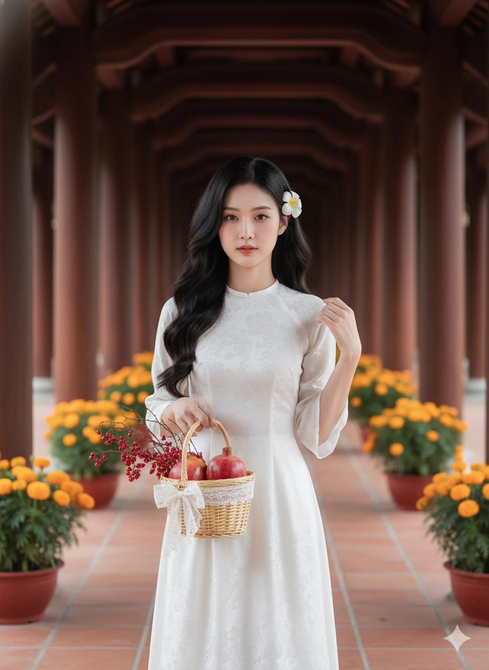 Khỏi chen lấn: Tạo ảnh đi lễ chùa đầu năm với Gemini