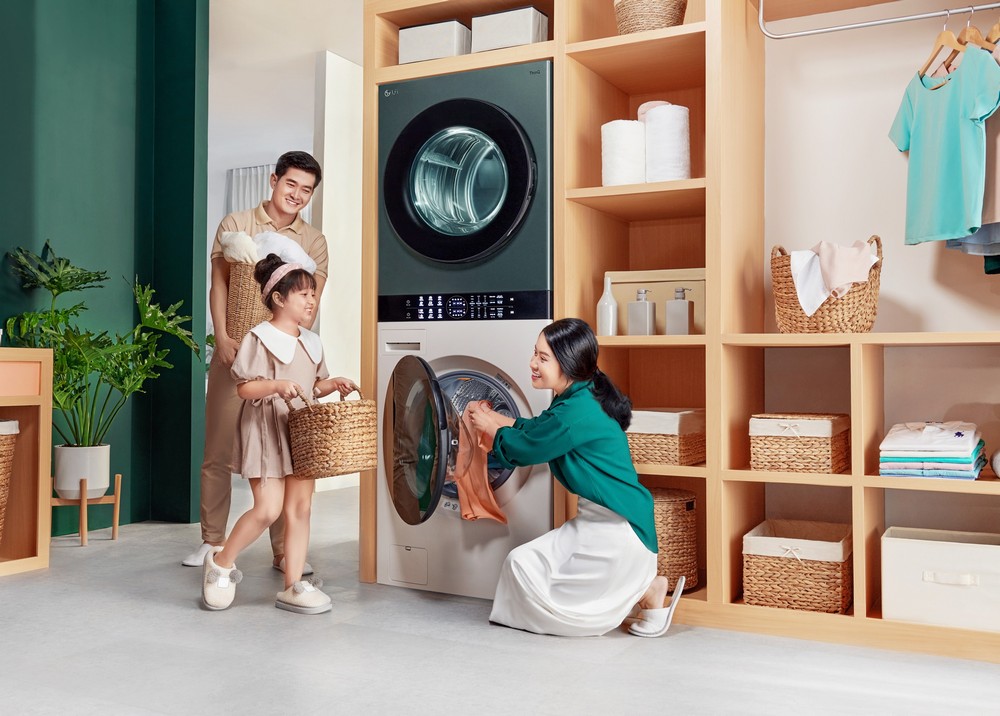 LG thống lĩnh phân khúc giặt sấy cao cấp