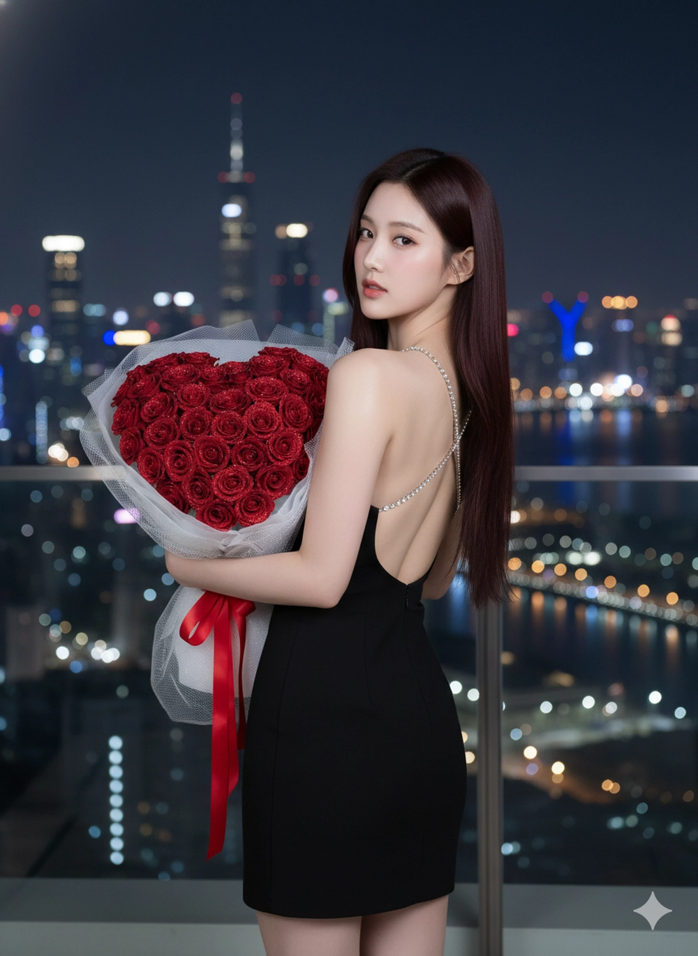 Prompt Gemini ôm hoa ngọt ngào cho nàng dịp Valentine 14/2