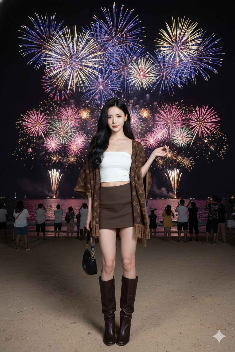 Prompt tạo ảnh đón pháo hoa lung linh đêm Giao Thừa 2026