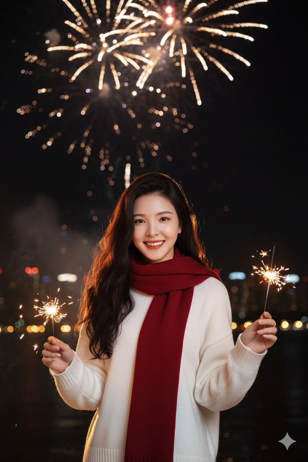 Prompt tạo ảnh đón pháo hoa lung linh đêm Giao Thừa 2026