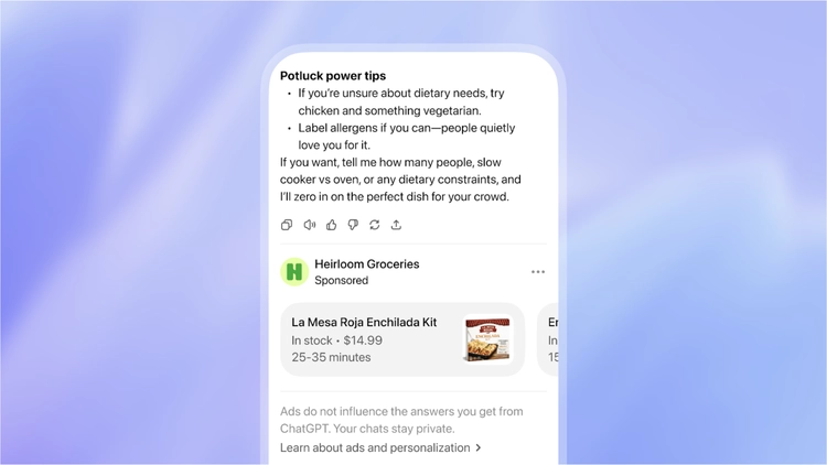 Qua thời dùng "free", ChatGPT giờ đã "ngập" trong quảng cáo
