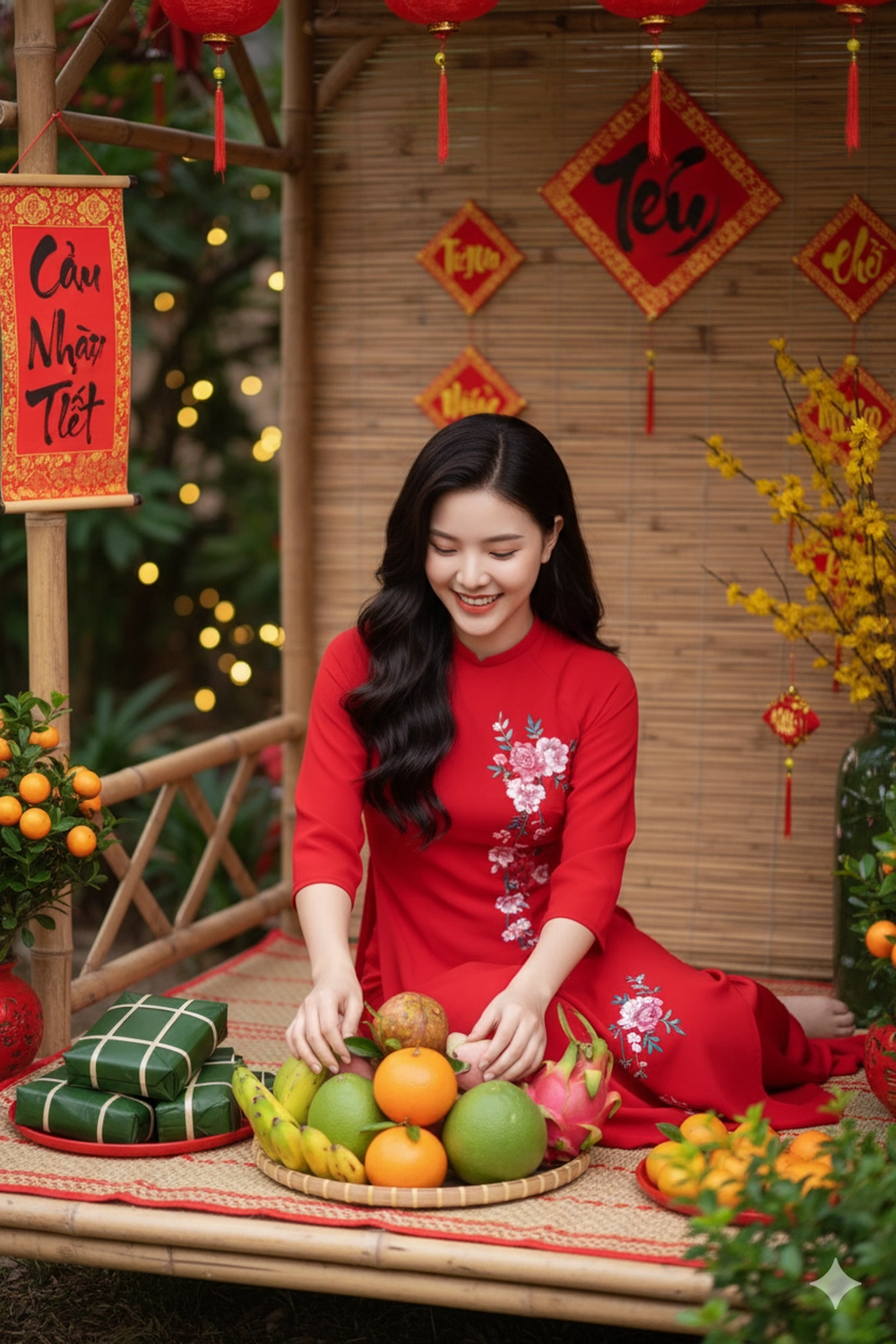 Săn ảnh Tết lộng lẫy trên phố với Prompt Gemini