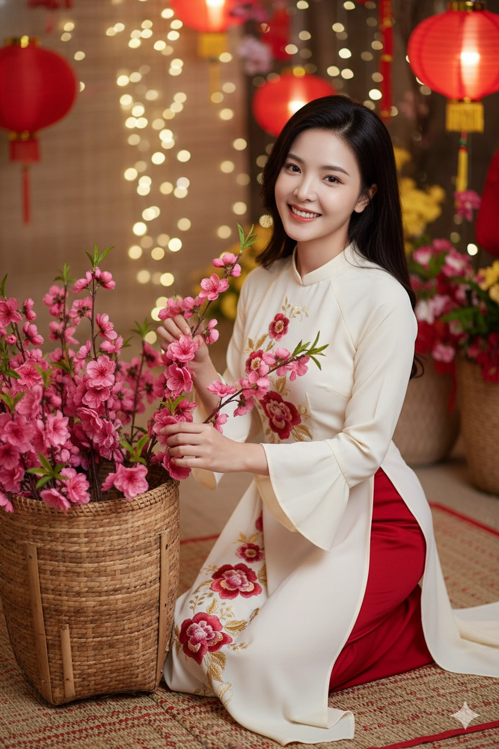 Săn ảnh Tết lộng lẫy trên phố với Prompt Gemini