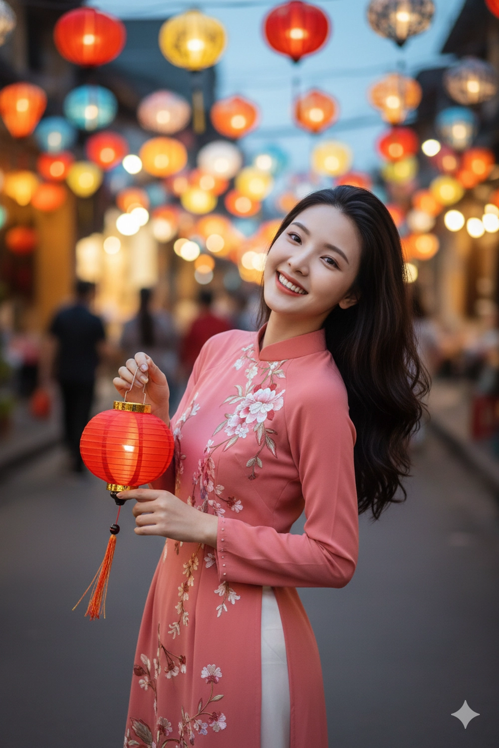 Săn ảnh Tết lộng lẫy trên phố với Prompt Gemini