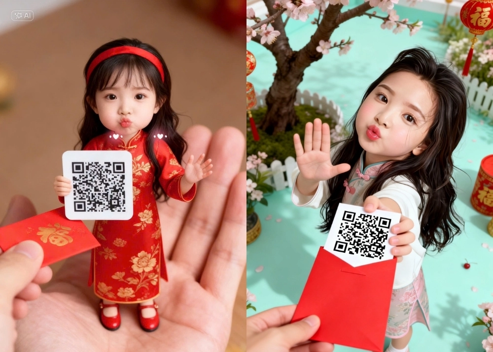 Tạo ảnh AI chibi 3D nhận lì xì cực đáng yêu với CapCut