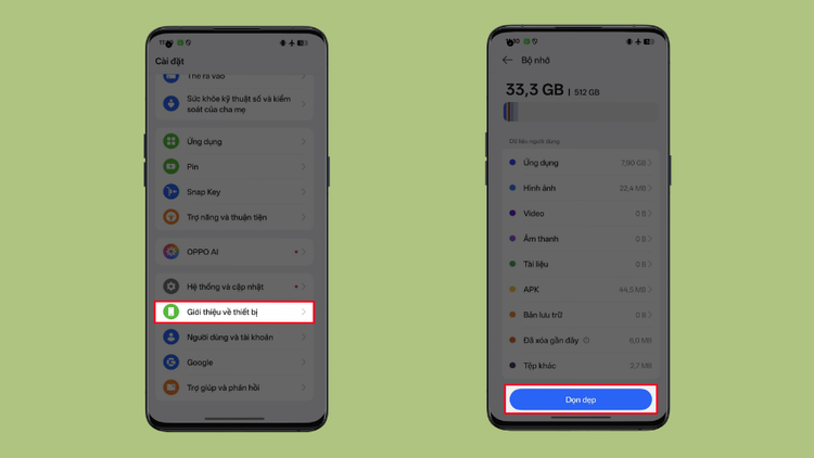 5 cách dọn bộ nhớ tốt nhất cho OPPO