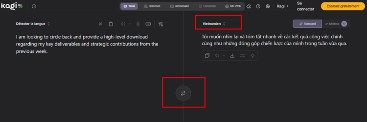 Cách sử dụng Kagi - app "Google dịch kiểu LinkedIn"