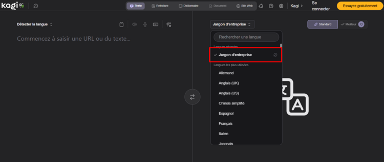 Cách sử dụng Kagi - app "Google dịch kiểu LinkedIn"