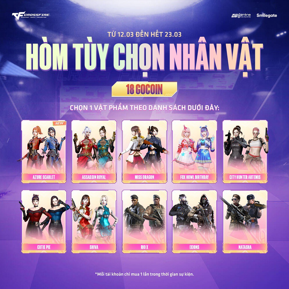 Crossfire tung big update tháng 3 kỷ niệm 18 năm ra mắt tại thị trường Việt