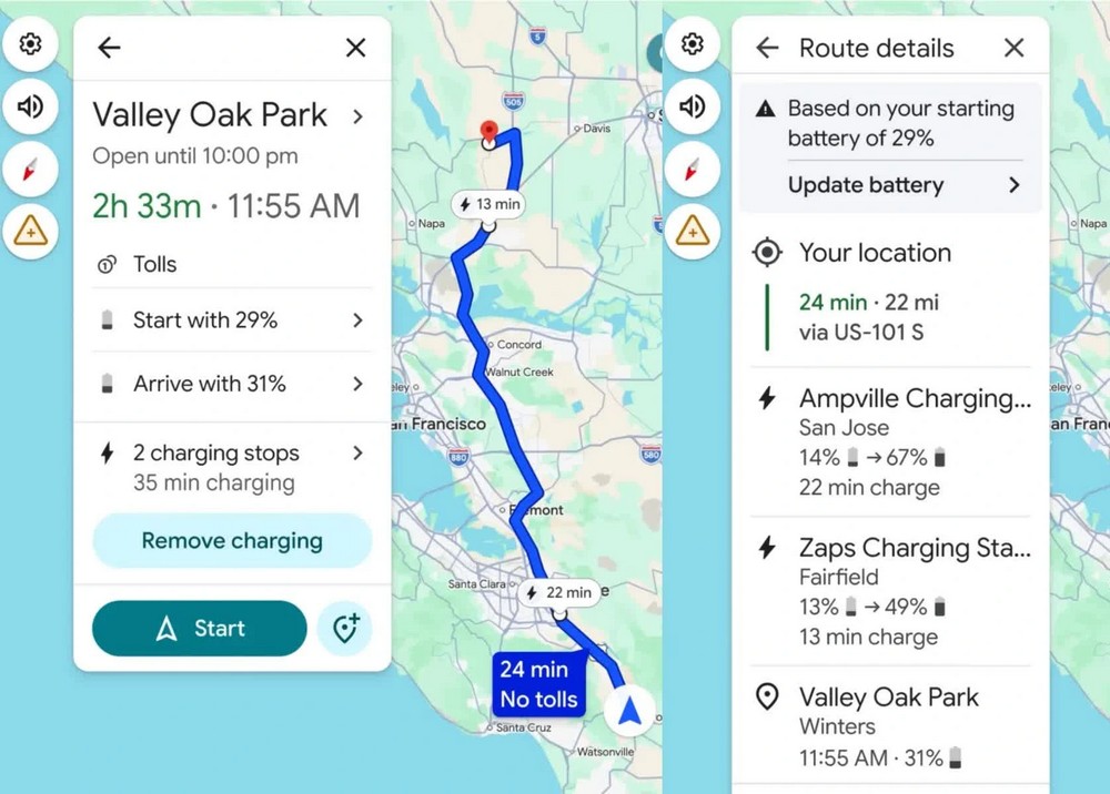 Google Maps tung update hỗ trợ xe điện