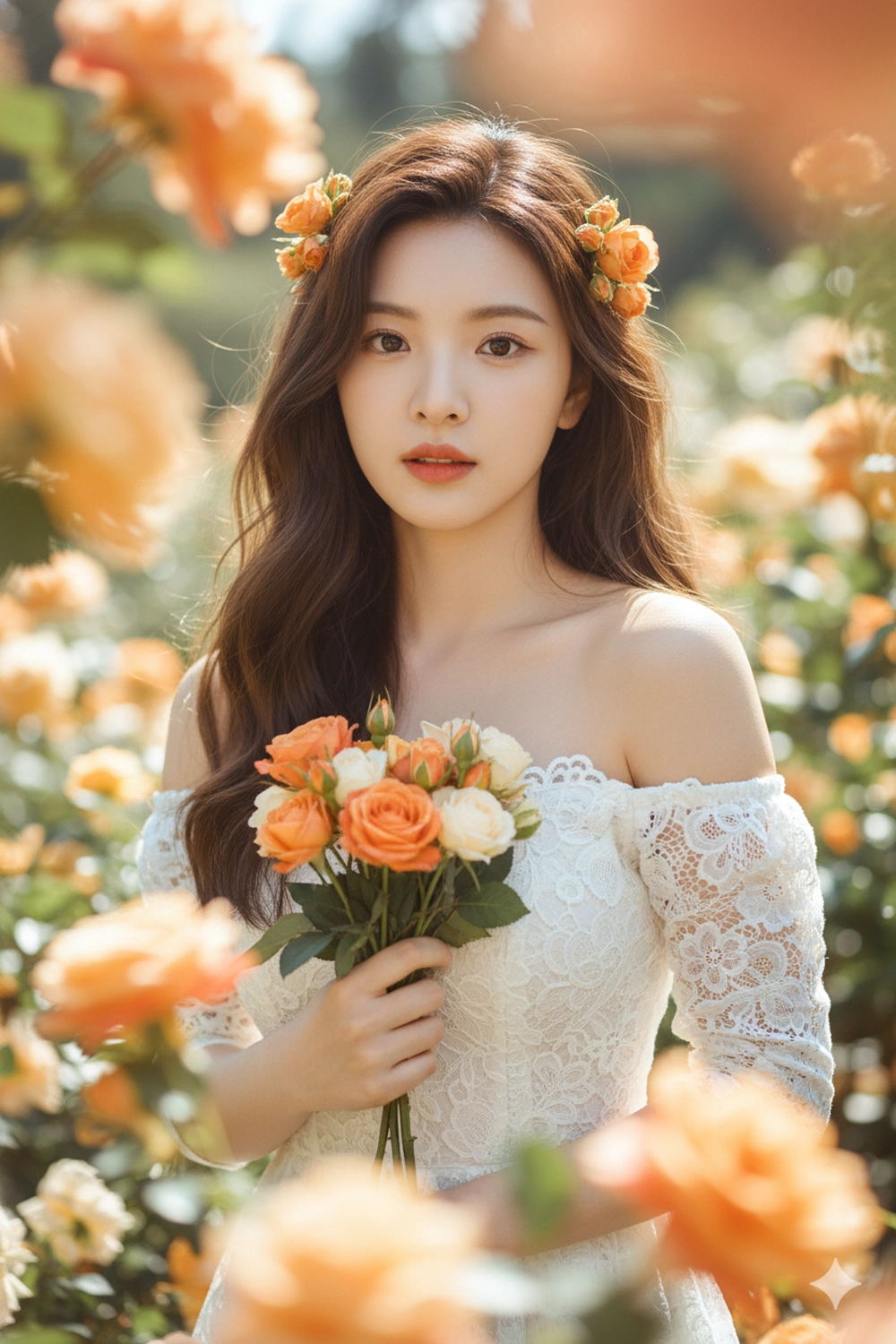 "Hóa" nàng thơ giữa vườn hoa đầy sắc màu với Gemini