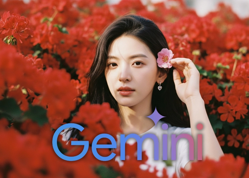 "Hóa" nàng thơ giữa vườn hoa đầy sắc màu với Gemini