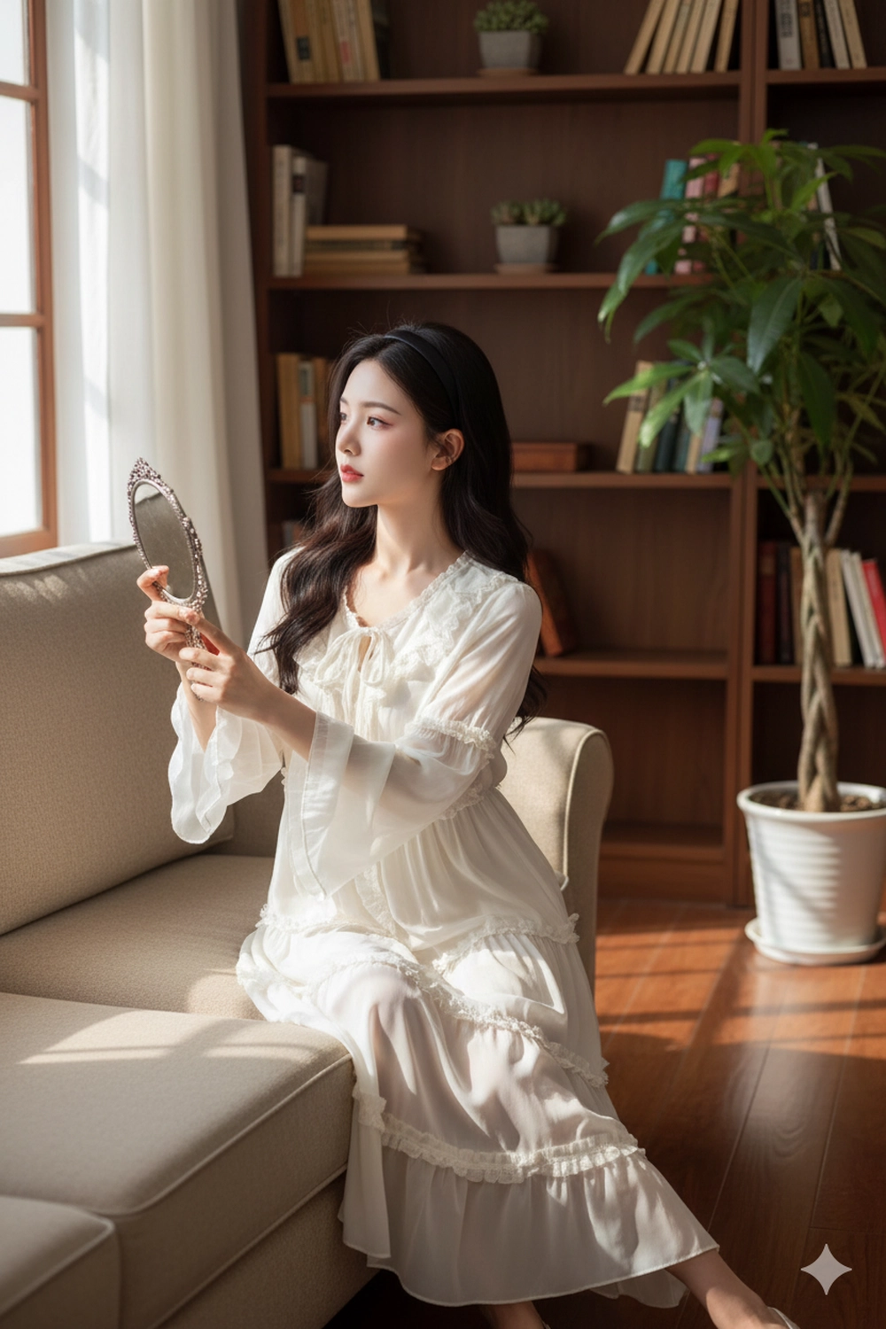 Hóa quý cô vibe cổ điển giữa nắng chiều với Gemini AI