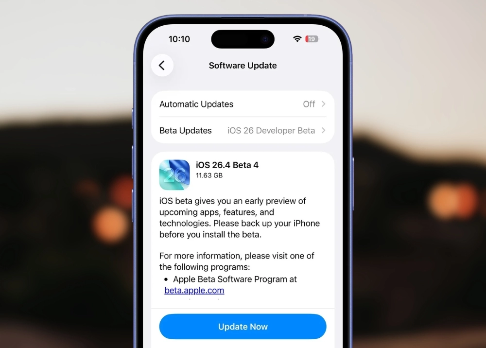 iOS 26.4 Beta 4: Hỗ trợ iPhone 17e và loạt thay đổi mới
