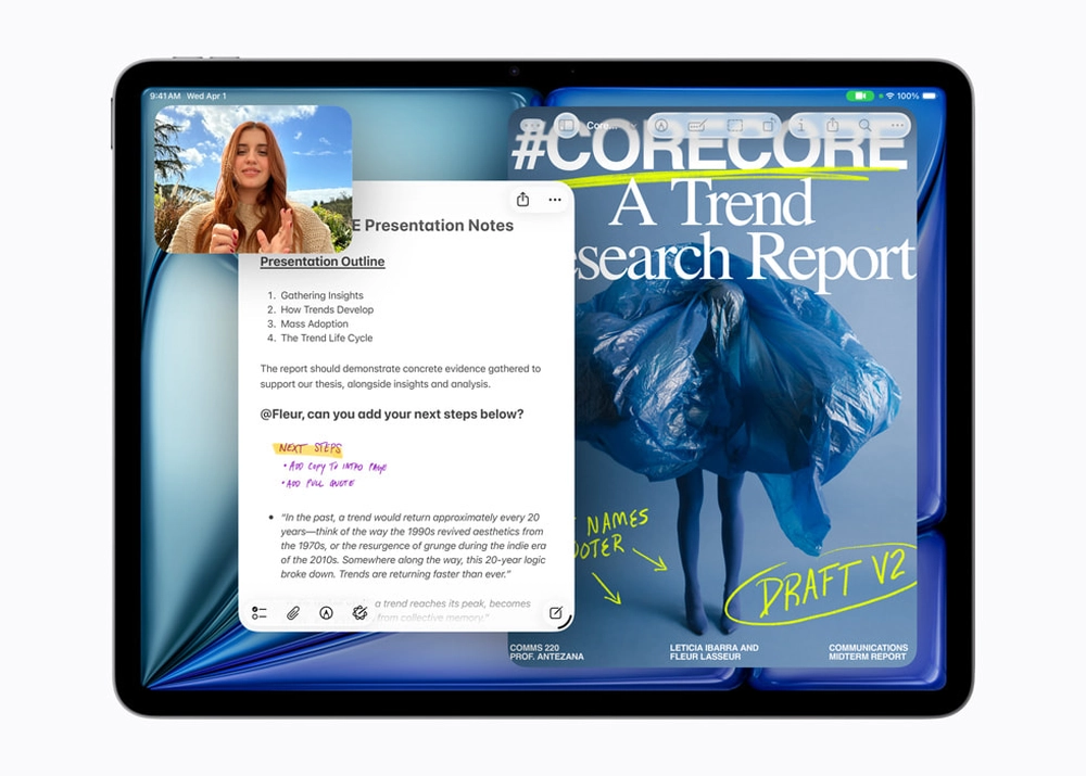 iPad Air M4 ra mắt: Hiệu năng tăng 30%, RAM 12GB và Wi-Fi 7