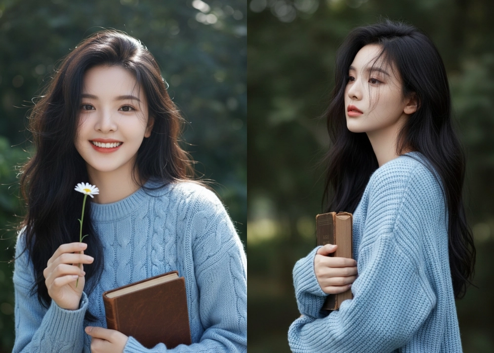 Tạo ảnh thiếu nữ vibe "thanh xuân vườn trường" với Gemini