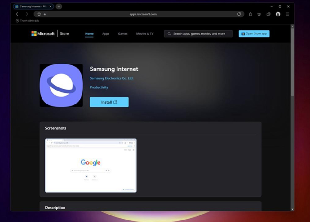 Samsung Internet đổ bộ Windows, dùng mượt như mobile