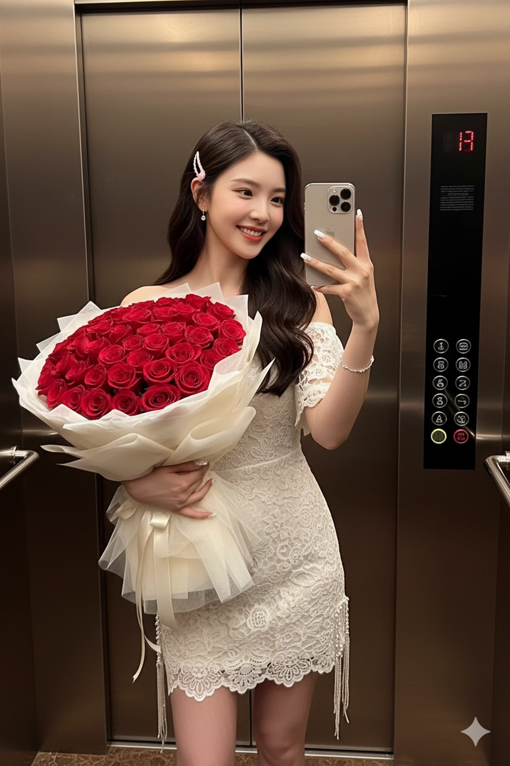 Tạo ảnh tặng hoa dịp 8/3 cho người đẹp với Gemini