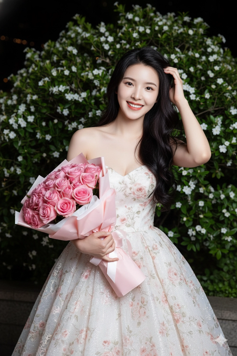 Tạo ảnh tặng hoa dịp 8/3 cho người đẹp với Gemini