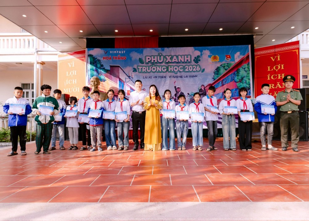 “Phủ xanh trường học 2026” cùng VinFast