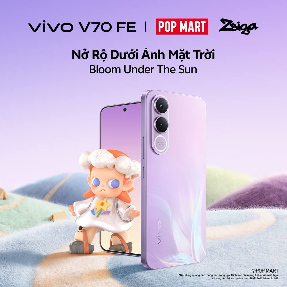 vivo hợp tác cùng nhân vật ZSIGA từ POP MART