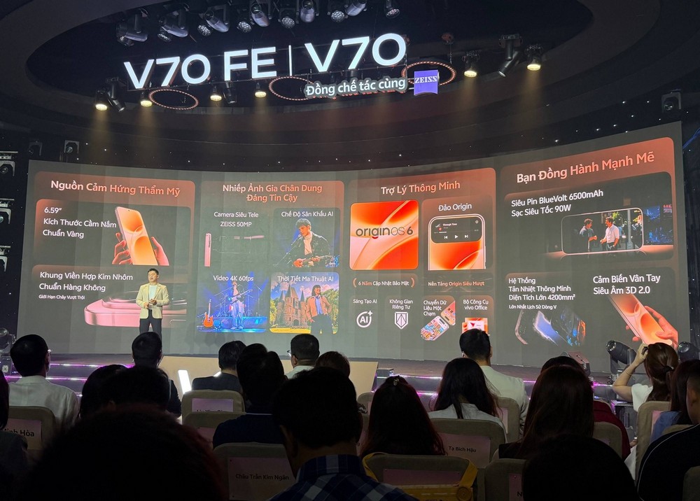 vivo V70 Series ra mắt với camera ZEISS nổi bật