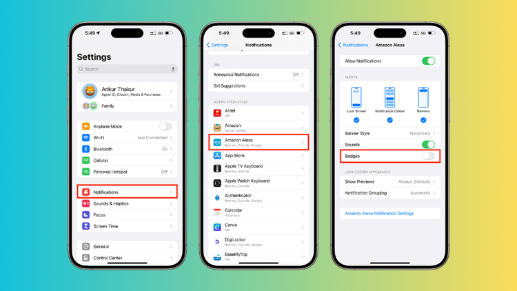 Cách ẩn thông báo nhạy cảm trên iPhone