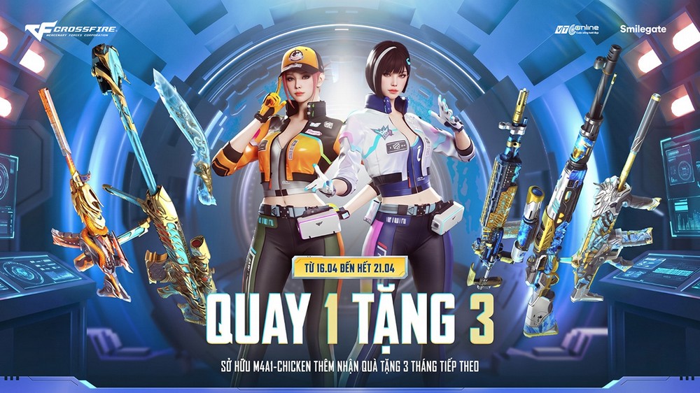 “Sở hữu 1 tặng 3” từ QCMM M4A1 Chicken của Crossfire
