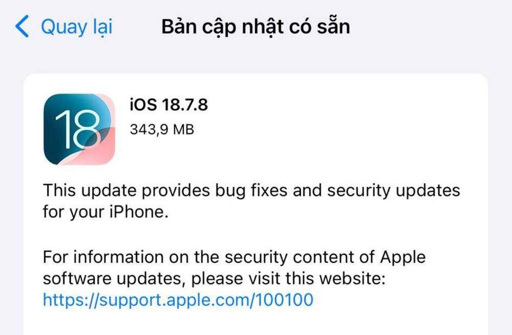 Đánh giá iOS 18.7.8: Bản cập nhật "cứu cánh"