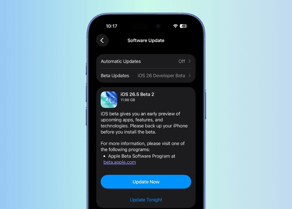 Dòng iPhone nào nên cài đặt iOS 26.5 Beta 2?